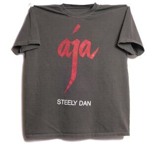Vintage Steely Dan ''Aja'' Album Graphic Charcoal T-shirt